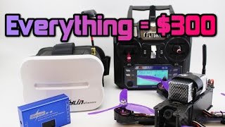 How to get FPV DRONE RACING for under 300 Parts Full setup [upl. by Enelyad111]