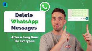 How to Delete WhatsApp Messages for Everyone after a Long Time  Up to One Week Old [upl. by Brigham85]