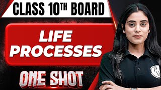 LIFE PROCESSES in 1 Shot FULL CHAPTER COVERAGE TheoryPYQs  Class 10th Boards ⚡ [upl. by Vinna]