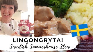 Creamy pork with Lingonberry jam  Lingongryta My Swedish Summerhouse Stew [upl. by Midian]