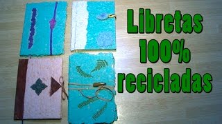 023 Reciclar papel libretas 100 recicladas [upl. by Enyamert]